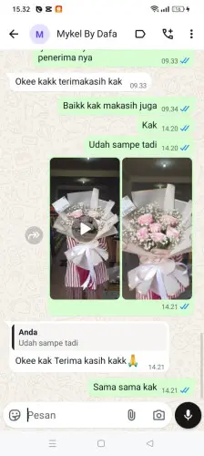 Testimonial Buket Bunga metland