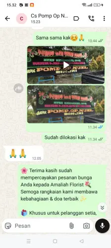 Testimonial Papan Bunga metland