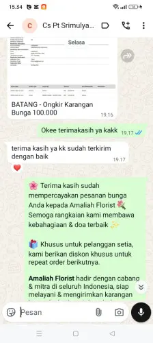 Testimonial Papan Bunga metland