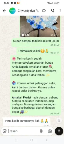 Testimonial Standing Flower metland